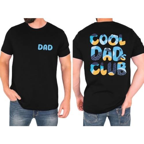 Dad Shirt Men Cool Dad Club T-Shirts Father's Day Tops Daddy Birthday Gift Tees Dads Life Clothes