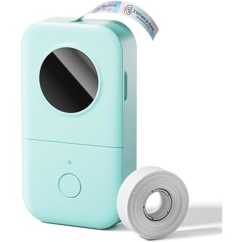 Phomemo Label Maker, D30 Portable Bluetooth Label Maker Machine with Tape, Small Mini Label Printer, Multiple Templates Fonts Icon Labeler for Home, School, Office