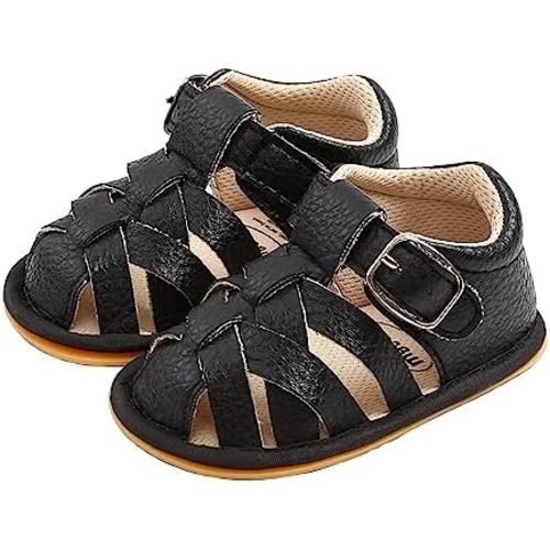 Baby Girl Boy Sandals, Premium Soft Anti-Slip Sole Infant Baby Sandals Summer Casual Beach Shoes Bowknot Princess Dress Flats Prewalker First Walker Shoes