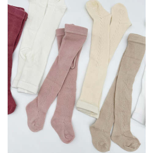 French Lace Cotton Tights – Olive and Cradle