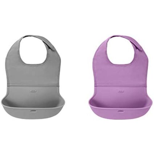 OXO Roll-Up Bib (2 Pack) Limited Edition Lavender/Gray
