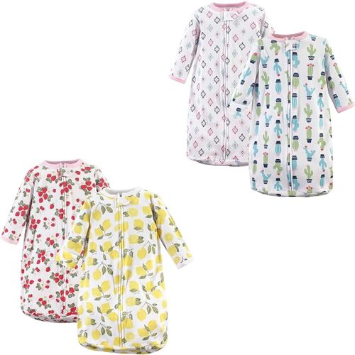 Hudson Baby Saco de dormir unisex de algodón con manga larga para bebé, saco, manta