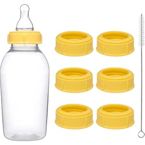 6pcs Replacement Collar Rings for Medela Baby Bottles 5oz & 8oz | 1 Count (Pack of 6) BPA Free | Compatible with Plastic & Glass Bottles | Mess Free No Leak or Spill