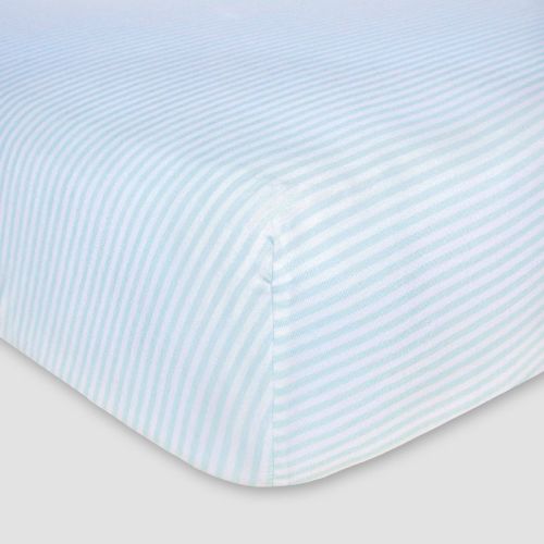 Burt's Bees Baby® Organic Fitted Crib Sheet - Bee Essentials - Stripe