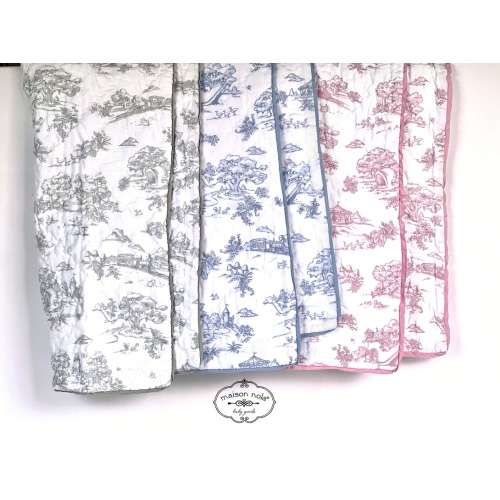 Storyland Toile Baby Quilt | Maison Nola