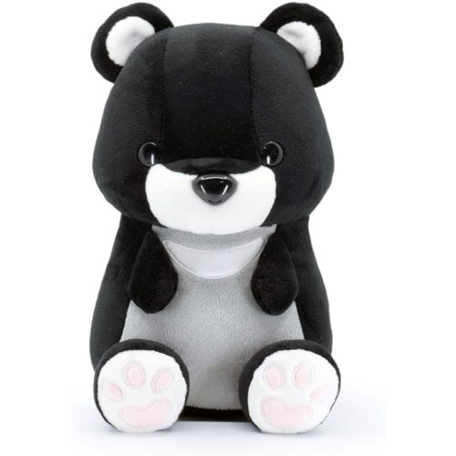 Bellzi Teddy Bear Cute Stuffed Animal Plush Toy - Adorable Soft Black Bear Toy Plushies and Gifts - Perfect Present for Kids, Babies, Toddlers - Moonbi