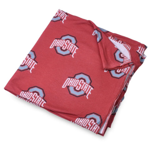 Ohio State University Knit Swaddle Blanket – Soft Stretchy Baby Wrap – – Three Little Anchors