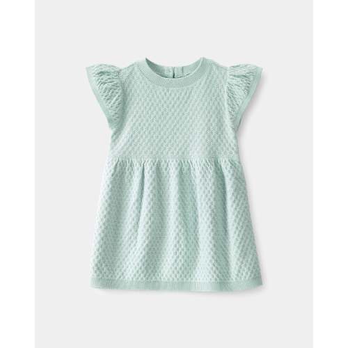 Baby Girl Sweater Dress - Green