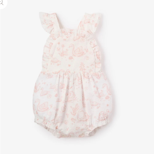 Swan Toile Swiss Dot Sunsuit