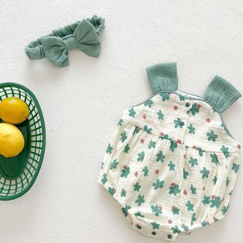 Flower Posies Romper With Headband – Teeny Mini Me