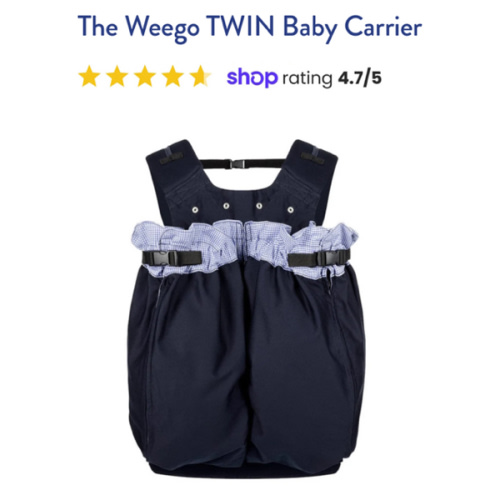 The Weego TWIN Baby Carrier