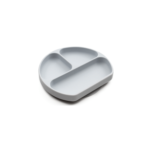 Bumkins Grey Silicone Grip Dish