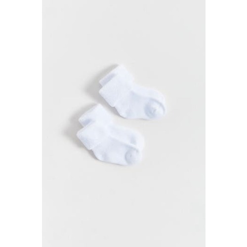 Premium Cotton Towel Sock 2-Pack for Infant, 0-3M