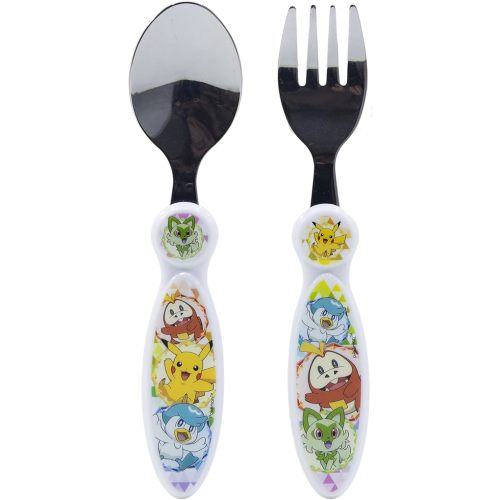 SET OF 2 METAL CUTLERY (SPOON AND FORK) POKEMON