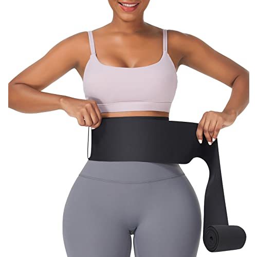FeelinGirl Waist Trainer for Women Men - Wrap Belt for Stomach Plus Size Tummy