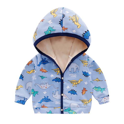 Dezsed Toddler Zip Up Hoodie Sweatshirt Baby Boys Girls Hooded Coat Lightweight Fall Winter Jacket Thick Warm Outerwear Blue 6-9 Months
