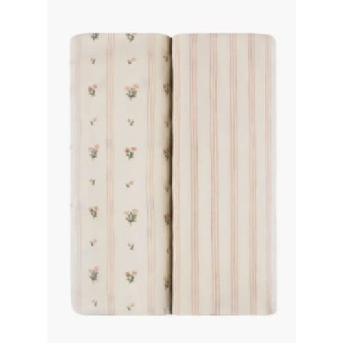 Baby Fitted Crib Sheet- 2pack