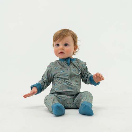 Vintage Cruiser Baby Zip Up | Retro Infant Gift | BURLEBO
