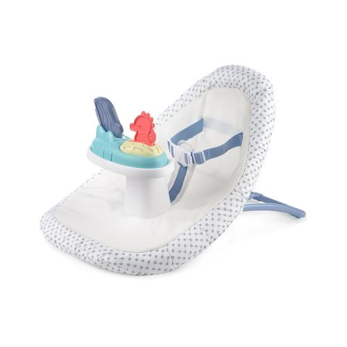 Skip Hop 2-in-1 Baby Ergonomic Activity Floor Seat for Upright Sitting Lightweight and Travel-Friendly Seascape Age 0+