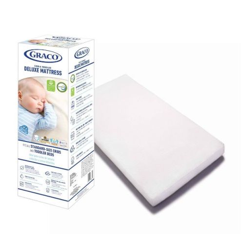 Graco Deluxe Foam Crib and Toddler Mattress, GREENGUARD Gold Certified