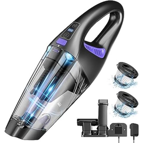 IMINSO Handheld Vacuum Cordless Car Vacuum Portable with 9000PA/LED, Rechargeable Hand Vacuum Cordless, Lightweight Mini Vacuum, Dust Busters Hand Vacuum for Car/Stairs/Pet Hair