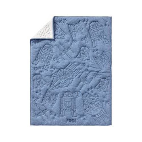 Star Wars™ Stitch Texture Baby/Toddler Quilt , 36x50, Indigo Multi