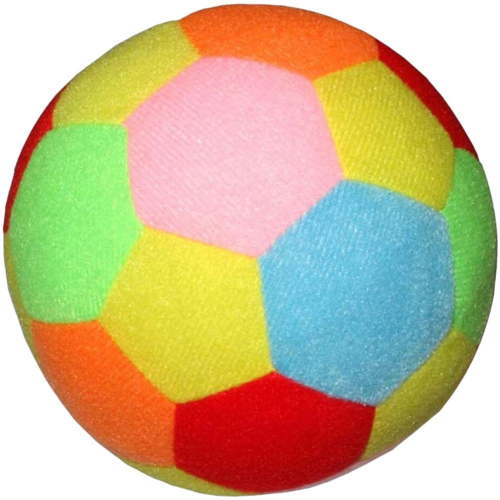 Slccxzc Soft Plush Soccer Ball with Chiming Bell, Cotton Stuffed Sensory Activity Ball