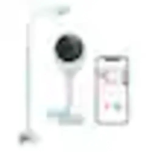 Peekababy - Baby Monitor with Camera & Audio, Wireless, 4-in-1 Crib Mount, Smart App, Sleep Tracking & Two-Way Talk - White
