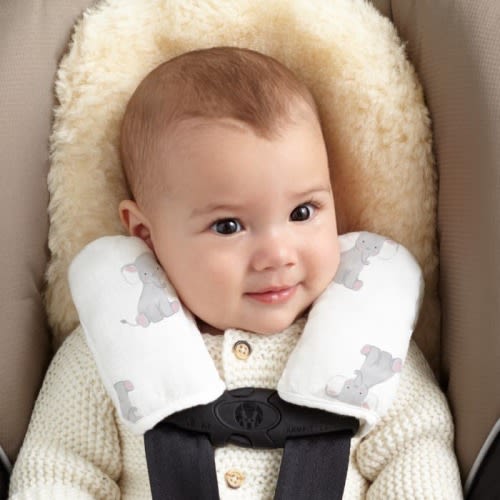 essentials cotton muslin strap covers 2 pack