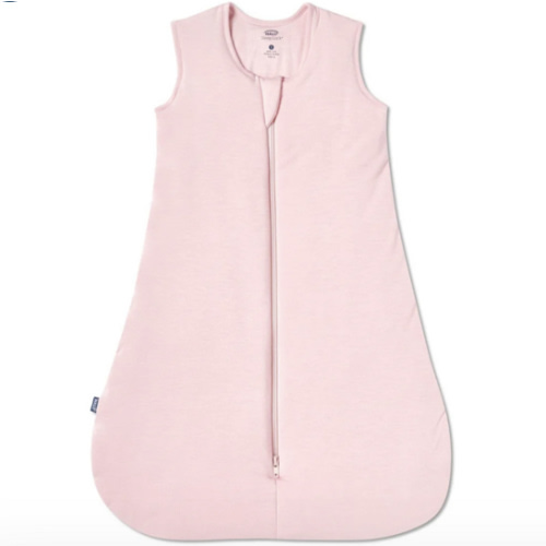 HALO - 1.5 TOG supersoft bamboo wearable blanket, double zipper sleeping bag with weighted feel - pink