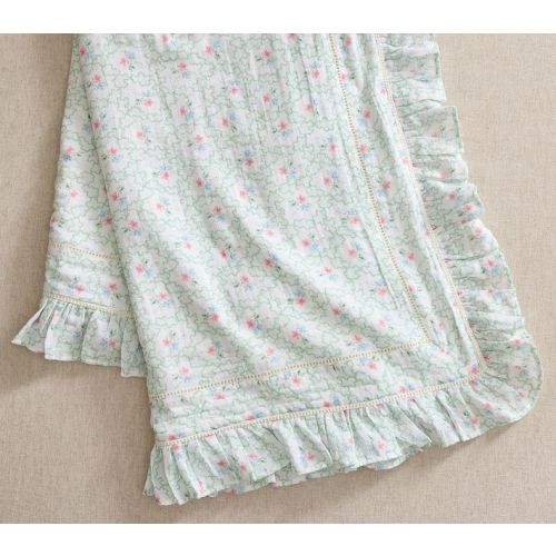 Hill House Home Clematis Scallop Floral Baby Bedding Set