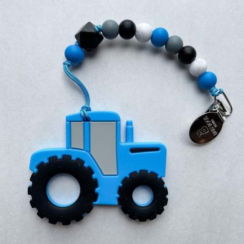 Blue Tractor Teether