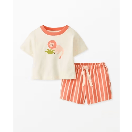 Baby Relaxed Fit Graphic T-Shirt & Shorts Set