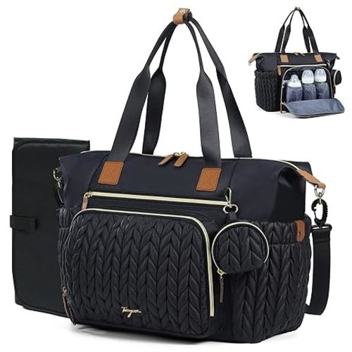 Diaper Bag Tote, Large Baby Hospital Bag for Labor Delivery Mom