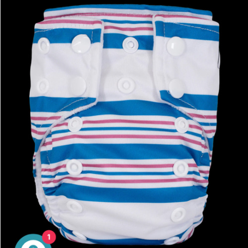 Bamboo Velour Tiny Tushies Newborn AIO Cloth Diaper