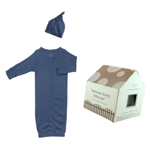 Babysoy Sleep Gown & Hat Take Me Home Set