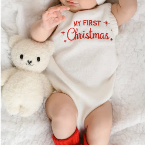 Classic Knitted Romper - Marshmallow