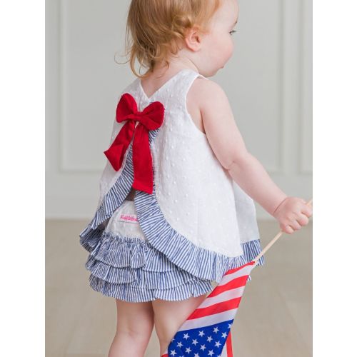 Swiss Dot Swing Top and Bloomer Set | RuffleButts & RuggedButts
