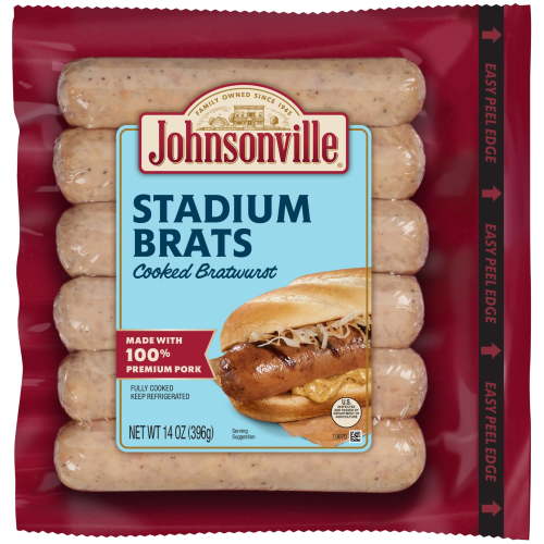 Johnsonville Stadium Bratwurst, 6 Links, 14 oz