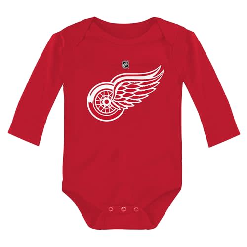 Outerstuff NHL Newborn & Infants 0-24 Months Primary Logo Long Sleeve Bodysuit Creeper Romper