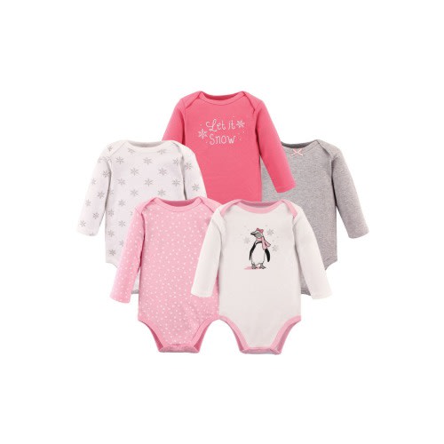 Soft Cotton Long-Sleeve Bodysuits