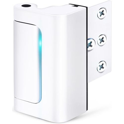 Home Security Door Reinforcement Lock - Child Proof High Security Door Lock Front Door Locks for Kids Safety Withstand 800 lbs Top Door Latch Lock Flip Door Guardian for Inward Swinging Inside Door