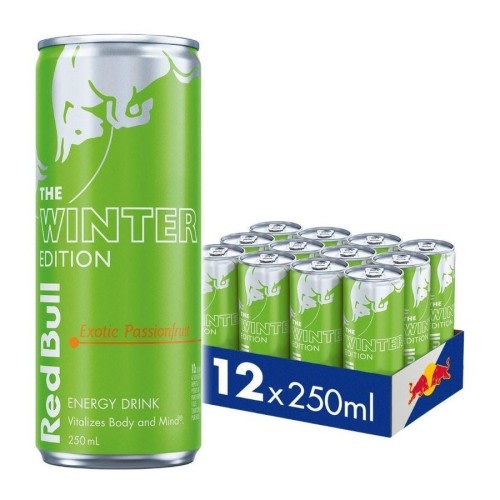 Red Bull Energy Drink, The Winter Edition, Exotic Passionfruit, 250mL 12 Pack