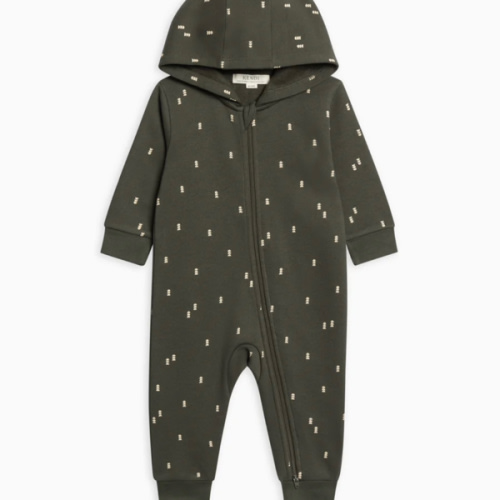 Greer Fleece Hooded Zipper Romper
