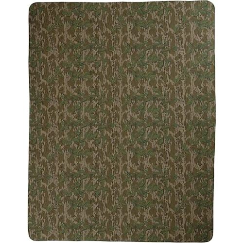 Mossy Oak Green Leaf Sherpa Blanket, 50"x60"