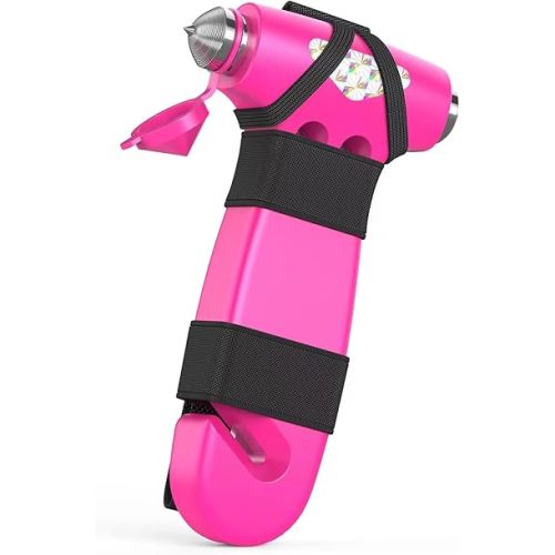 Car Safety Hammer, 3-in-1 Emergency Escape Tool with Window Breaker and Seat Belt Cutter, Safety Emergency Car Escape Tool for Car, Office, Home