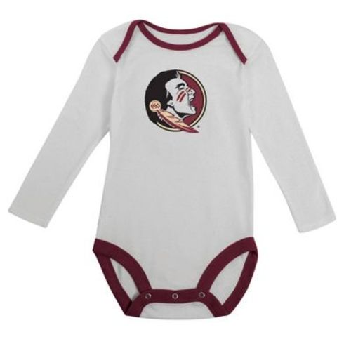 NCAA Florida State Seminoles Infant Boys' 2pk Long Sleeve Bodysuit