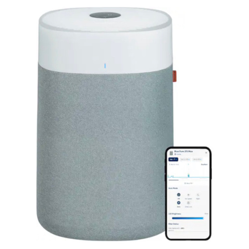 Blueair - Blue Pure 211i Max 3000 Sq. Ft HEPASilent Smart Extra-Large Room Air Purifier - White/Gray