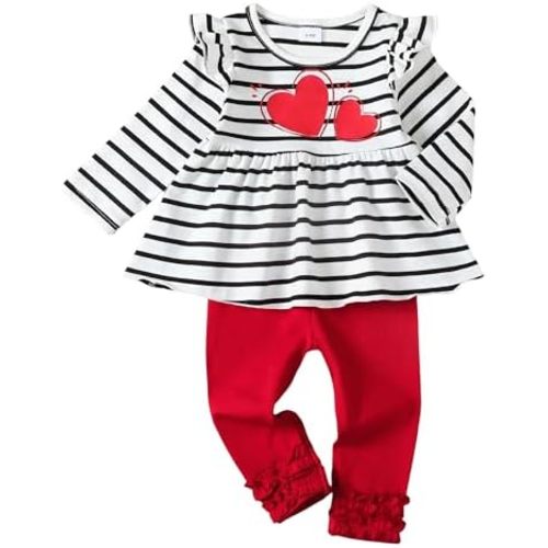 Baby Girl Clothes Toddler Girl Outfits Ruffle Shirt Pants Cute Infant Outfit Set Baby Girl Fall Winter Clothes