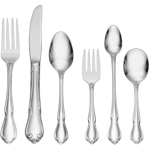 Oneida Baby/Child Chateau 6-Piece Progress Flatware Set, Silver